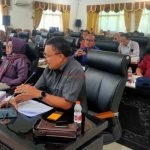 Anggota Komisi II DPRD Kota Mojokerto H. Sugiyanto, SH saat menyampaikan pendapatnya di acara RDP Dengan Kepala OPD di lingkup Pemkot Mojokerto