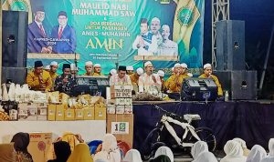 PKB Bersholawat dihadiri oleh KH. Asaddudin Pengasuh Majelis Taklim Reboan Masjid Alun alun Kota Mojokerto