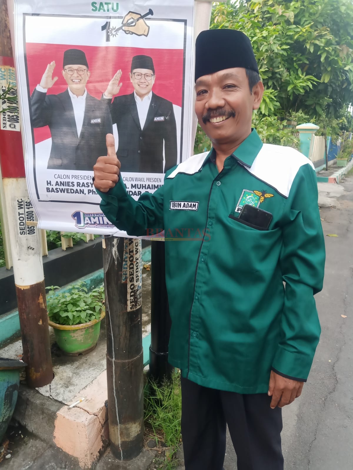 Cak Ibin Adam Caleg PKB Dapil 3 Pralon Nomor Urut 7 saat Sosialisasi di masyarakat