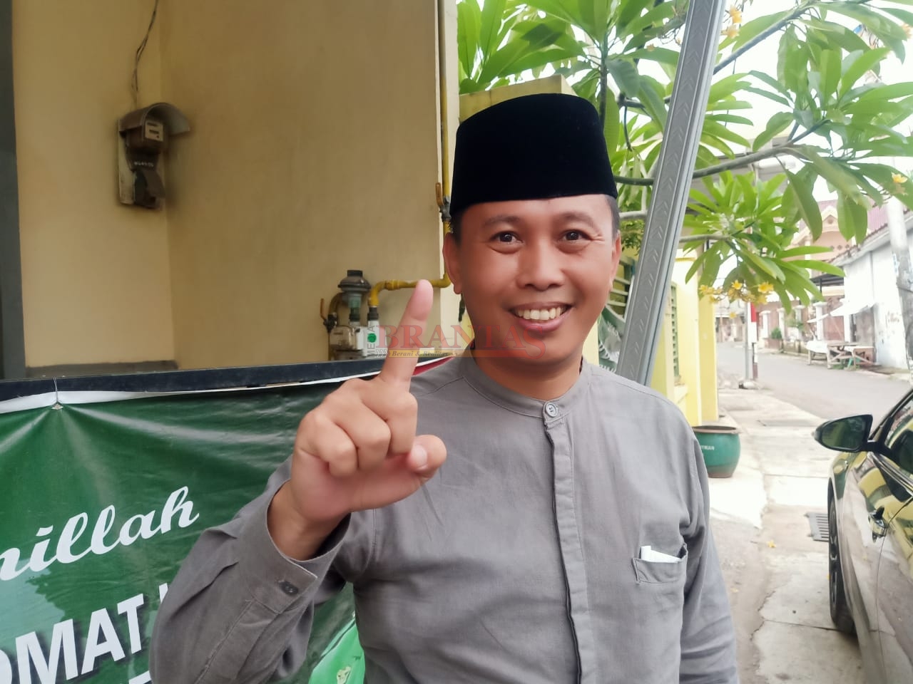 Ketua DPC PPP Kota Mojokerto Mayor ( Inf) H Rufis Bahrudin, yang merupakan Caleg PPP Dapil 3 Prajurit Kulon Nomor Urut 1