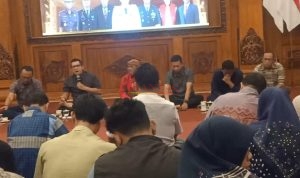 Pj. Walikota Mojokerto Mas Ali Kuncoro saat memberikan arahan dan petunjuk nya