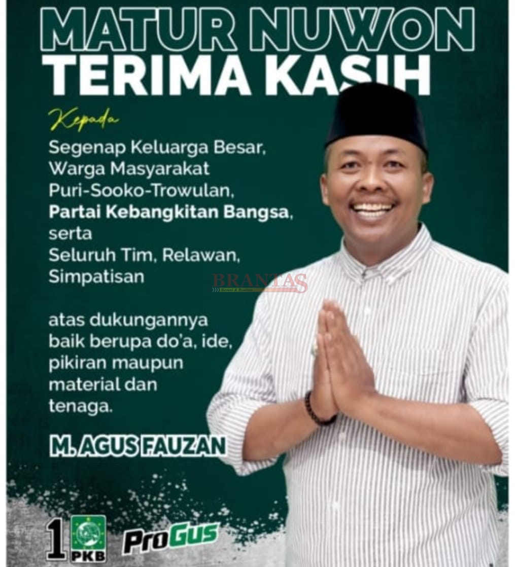 M. Agus Fauzan ( Mas Pandu ) Caleg PKB Kabupaten Mojokerto Dapil 3