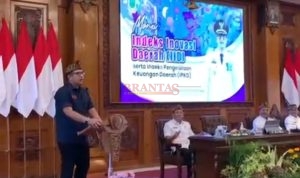 Pj. Walikota Mojokerto M. Ali Kuncoro saat memberikan sambutan