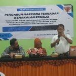 Direktur LBH PERMATA LAW Kholil Askohar, SH. MH, Saat memberikan Penyuluhan Hukum Pengaruh Narkoba Terhadap Kenakalan Remaja