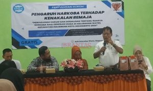 Direktur LBH PERMATA LAW Kholil Askohar, SH. MH, Saat memberikan Penyuluhan Hukum Pengaruh Narkoba Terhadap Kenakalan Remaja