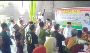 Para Tokoh Agama dan Tokoh NU Kota Mojokerto saat Mengelar Deklarasi Mendukung H. Junaedi Malik SE Untuk Maju Sebagai Calon Walikota Mojokerto