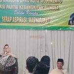 Anggota DPRD Kota Mojokerto dari Fraksi PKB Hj. Sulistiyowati, SE saat mengelar RESES Tahap 1 tahun 2024 di kediamannya