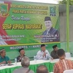 Anggota DPRD Kota Mojokerto dari Fraksi PKB H. Wahju Nur Hidajat SH MH saat mengadakan RESES