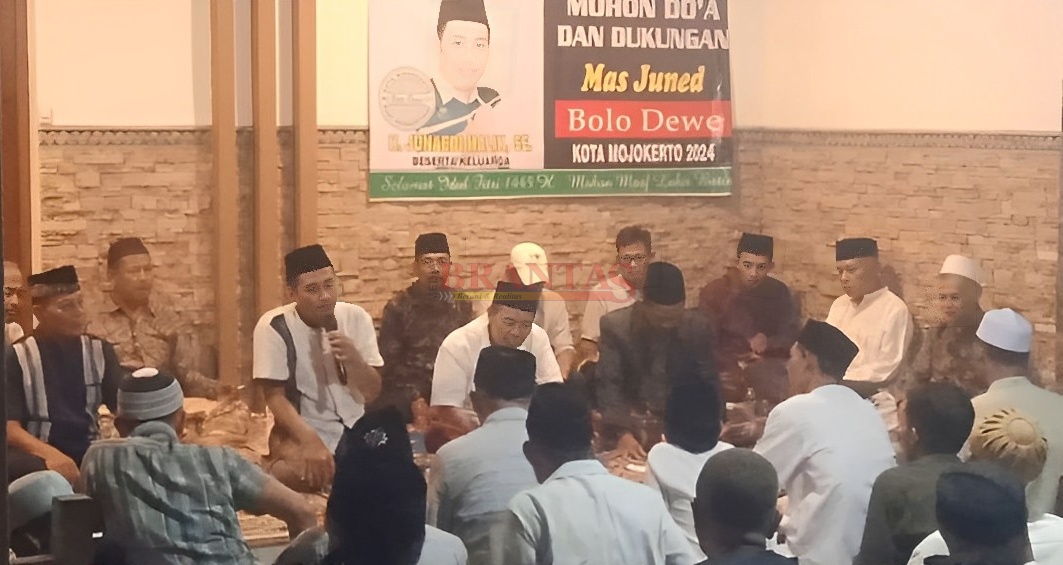 H. Junaedi Malik SE yang akrab disapa Mas Juned Saat menyampaikan Orasi politiknya