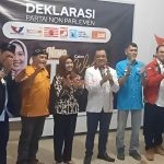 Inilah 7 Partai Non Parlemen saat mengelar Deklarasi Bersama mendukung Ning Ita Sebagai Calon Walikota Mojokerto