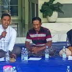 Direktur LBH DJAWA DHIPA Hadi Purwanto ST SH saat mengelar Konferensi Pers bersama Korban Finance ADIRA Mahfudi dan istrinya