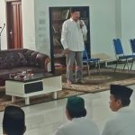 Ketua Tim Sukses Pemenangan Pasangan MUBAROK H. Suwandy Firdaus saat menyampaikan pembakalan dan konsolidasi Tim Pemenangan di Wilayah Dlanggu