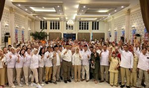 Para Kader Partai Gerindra Kota Mojokerto ini siap memenangkan Pasangan Ning Ita - Cak Sandi di Pilkada Kota Mojokerto 2024