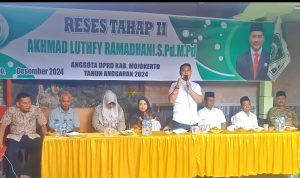 Anggota DPRD Kabupaten Mojokerto dari Fraksi PKB Akhmad Luthfy Ramadhani, S.Pd, M.Pd, saat Mengelar RESES, dan Siap Memperjuangkan Aspirasi Masyarakat