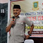 Anggota DPRD Kota Mojokerto dari PARTAI GERINDRA, H.Sugiyanto, SH saat mengelar RESES Tahap I Tahun 2025
