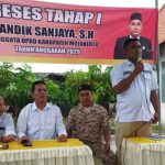 Anggota DPRD Kabupaten Mojokerto dari Partai Gerindra Andik Sanjaya, SH Saat Mengelar Gelar RESES Tahap I Tahun 2025