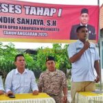 Anggota DPRD Kabupaten Mojokerto dari Partai Gerindra Andik Sanjaya, SH Saat Mengelar Gelar RESES Tahap I Tahun 2025