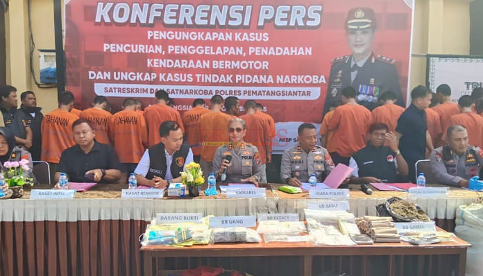 Dalam 7 Bulan Polres PematangsiantarBerhasil Ungkap Ratusan Kasus Kriminal Polres Pematangsiantar