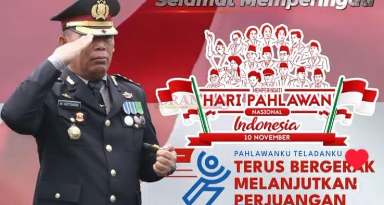 SIMALUNGUN - Kapolres Simalungun Ajak Masyarakat Teruskan Perjuangan Pahlawan Menuju Indonesia Emas 2045 Hari Pahlawan