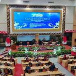 Anggota DPRD Kabupaten Mojokerto saat melaksanakan Rapat Paripurna istimewa Hari Jadi ke 733 Kabupaten Mojokerto tahun 2026