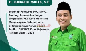 Ucapan Selamat dan Sukses atas Ditetapkan H. Junaedi Malik SE ( Gus Juned ) Sebagai Ketua DPC PKB Kota Mojokerto Masa Bhakti 2026 - 2031