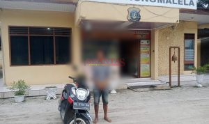 SIMALUNGUN - Pinjam Motor Teman untuk Beli Rokok Warga Huta II Nagori Senio Dibekuk Polisi 1 Polsek Gunung Malela