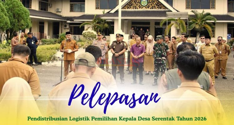 TEBO - Bupati Tebo Lepas Pendistribusian Logistik Pilkades Serentak 2026 1 Kabupaten Tebo