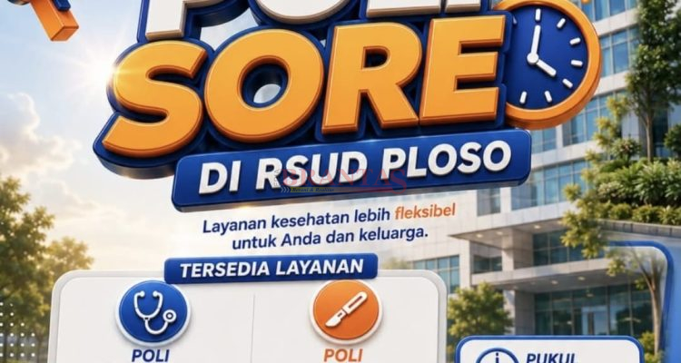 JOMBANG - RSUD Ploso Jombang Berinovasi Meningkatkan Kesehatan Pelayanan Poli Sore RSUD Ploso
