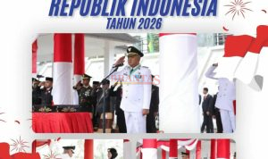 TEBO - Bupati Tebo Pimpin Upacara Peringatan HUT Ke-81 Kemerdekaan RI 1 Kabupaten Tebo