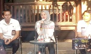 Kepala Diskominfo Kota Mojokerto drg. Citra Mayangsari, M.Kes saat menyampaikan sambutannya