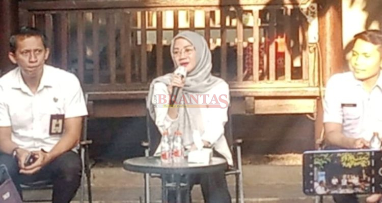Kepala Diskominfo Kota Mojokerto drg. Citra Mayangsari, M.Kes saat menyampaikan sambutannya