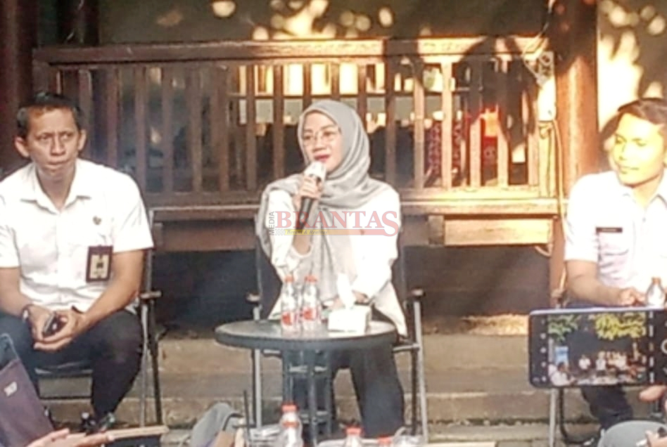 Kepala Diskominfo Kota Mojokerto drg. Citra Mayangsari, M.Kes saat menyampaikan sambutannya