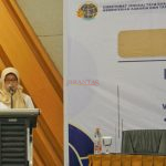 Kepala Dinas PUPR Kabupaten Mojokerto Hj. Yuni Laili Faizah, S.T, M.E saat menyampaikan laporannya kepada Bupati Gus Barra