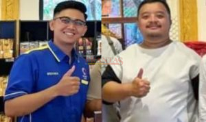 Direktur Muda Wisata Desa BMJ Mojopahit Muhammad Brahma Aditya Mulyono SE dan Muhammad Fuad Arisudin Bendahara Umum BPC HIPMI