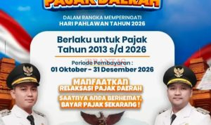 Brosur dan pamplet himbauan kepada Wajib Pajak agar membayar pajak bebas denda pajak daerah